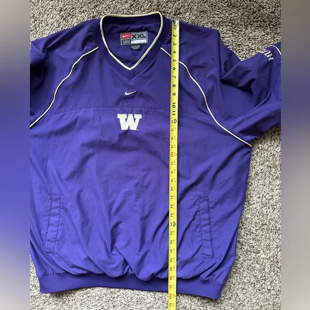 Washington Huskies Vintage Pullover Lightweight Jacket XXL Nike Center Swoosh - Picture 11 of 12